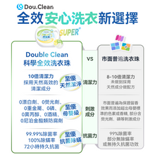 Load image into Gallery viewer, 日本Double Clean|科學全效合一植萃天然配方淨潔強效持久抗菌柔順護嬰級洗衣珠|港澳總代
