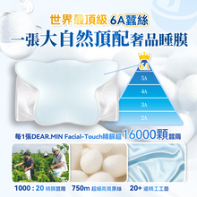 Load image into Gallery viewer, 日本DEAR.MIN|特級6A真絲Facial-Touch美容養髮睡美枕套|港澳總代
