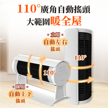 Load image into Gallery viewer, 日本Yohome|立臥式廣角4D搖頭萬用全身速熱暖風機(新風版)|港澳總代
