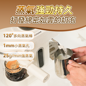 日本Yohome|迷你專業級現磨鮮萃奶泡3合1半自動家庭意式咖啡機|港澳總代