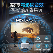 Load image into Gallery viewer, 美國USATISFY|真流明ANSI杜比環迴音360°旋轉投影自對焦4K巨幕多媒體智升級投影儀 PRO|港澳總代
